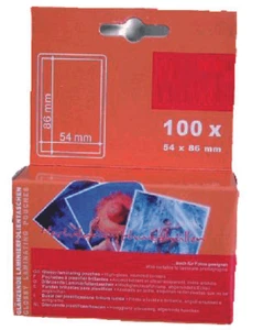 100 Stück Laminiertaschen 59x83 mm Kreditformat 2x175 mic glänzend Folientaschen - Bild 1 von 1