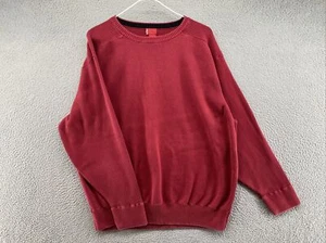 Vintage Y2K LEVIS Knit Sweater Heavy Cotton Crewneck Red Men’s Size 2XL - Picture 1 of 11