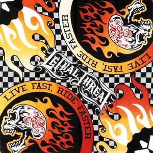 Lethal Threat Live Fast Ride Harder Flammen Skull Tuch Bandana Kopftuch Halstuch - Bild 1 von 1