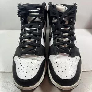 Nike Dunk High Black White Size 10 - Picture 1 of 10