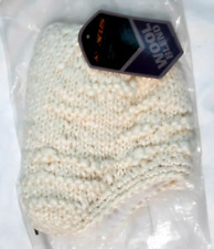 Seirus Innovation Wool Blend Beanie Hat W/ Tassles White Insulated One Size
