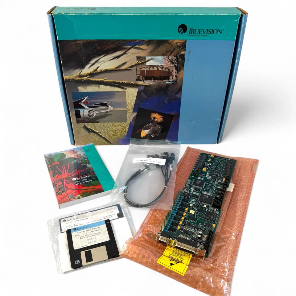 Truevision TARGA M8 Video Capture Board ISA Graphics w/ BRAVADO 16 Box Manual - Image 1 of 4