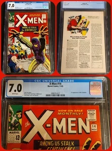 The X-Men #14 (Marvel Comics November 1965) CGC 7.0 White Pages - Picture 1 of 4