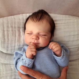 48CM Reborn Baby Doll Soft Touch Cloth Body Sleeping Newborn Kids Birthday Gift - Picture 1 of 5