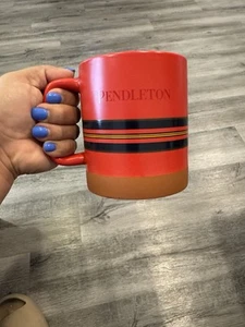 Pendleton National Parks Ceramic Coffee Mug Red Striped 18 oz - Picture 1 of 6