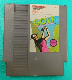 Bandai Golf: Challenge Pebble Beach Game (1989, NES) Tested & Works