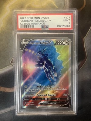 Origin Forme Dialga V (Alternate Full Art) 177/189 Swsh10: Astral Radiance PSA 9 - Image 1 of 2