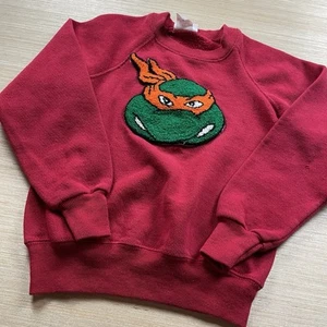 Vintage Teenage Mutant Ninja Turtles Sweatshirt Crewneck Kids Small TMNT 80s 90s - Picture 1 of 7