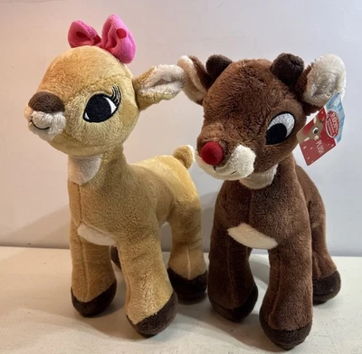 Rudolph the Red-Nosed Reindeer RUDOLPH & CLARICE Christmas 12” Plush W/ Tag*READ - Image 1 of 4