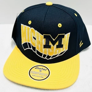 Zephyr Michigan Wolverines Retro Flashback Snapback Hat Cap Adjustable Blue NCAA - Picture 1 of 5