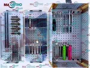 Veterinary 2,7 & 3,5 mm TPLO Recon gerade Verriegelungsplatten & Schraubeninstrumentenset - Bild 1 von 12