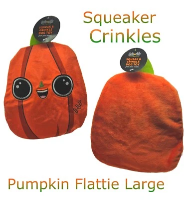 Juguete grande de calabaza de Halloween Thrills & Chills para perro - Arrugas y chirridos Foto 1 de 4