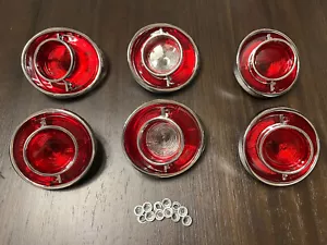 1964 Impala Ful-Size Tail Light & Back up lens Assembly Set - Picture 1 of 3