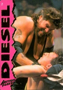 1995 Action Packed WWF Pro Wrestling Card #21 Diesel Kevin Nash - Picture 1 of 2