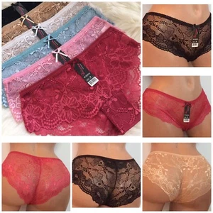 Lace Bikini SEXY LOWRISE Hi-Cut Panties Undies LOT OF 6 OR 12 PCS 3414 Sz S-XL - Picture 1 of 9