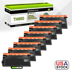 8PK TN850 BK Toner Cartridge Fits For Brother HL-L5200DW HL-L6200DW MFC-L5800DW - Picture 1 of 24