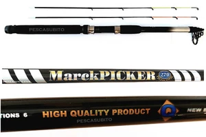 canna rushpicker da pesca ledgering feeder fondo pasturatore mare lago carpa - Foto 1 di 4