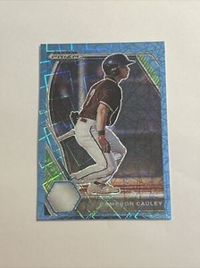 2021 Panini Prizm Draft Picks Blue Velocity Cameron Cauley Rookie #PDP73