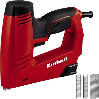Einhell Elektrotacker TC-EN 20 E Klammern Typ 53 Nägel Typ 47 1000 Klammern - Bild 1 von 4