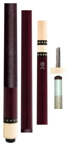 New McDermott Lucky L6 or L 6 - Burgundy Stain w/ Wrap Pool Cue - 13.00mm Shaft - Picture 1 of 3