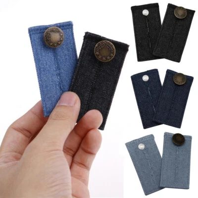 Universal Jeans Pants Extension Metal Buttons Sewing Trouser Extension DIY Craft - Image 1 of 4