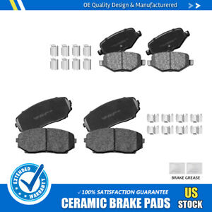 For 2011-2014 Ford Edge 2011- 2015 Lincoln Mkx Front and Rear Ceramic Brake Pads