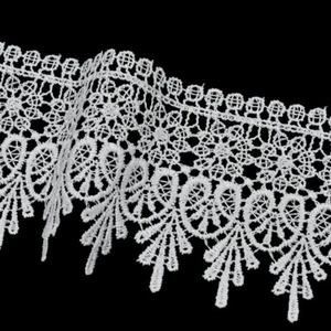 5 Yards Lace Trim Ribbon Flower Embroidered Edge Fringe Clothing Sewing Craft   - Picture 1 of 7