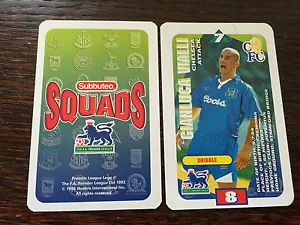 Subbuteo Squads 1996 Trading Card: Chelsea - GIANLUCA VIALLI - Picture 1 of 2