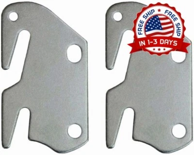 2x Placas De Gancho De Riel De Cama De Madera Para Cabecero Y Pie De Cama NUEVO. Foto 1 de 4