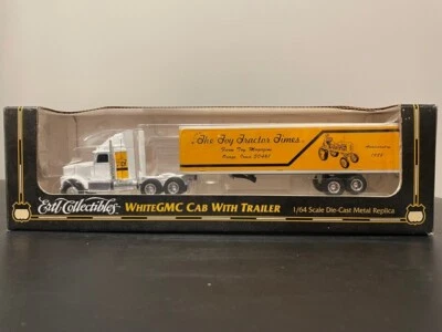 Vintage ERTL Collectibles 1996 White GMC Toy Tractor Times 1:64 Semi Trailer - Image 1 of 4