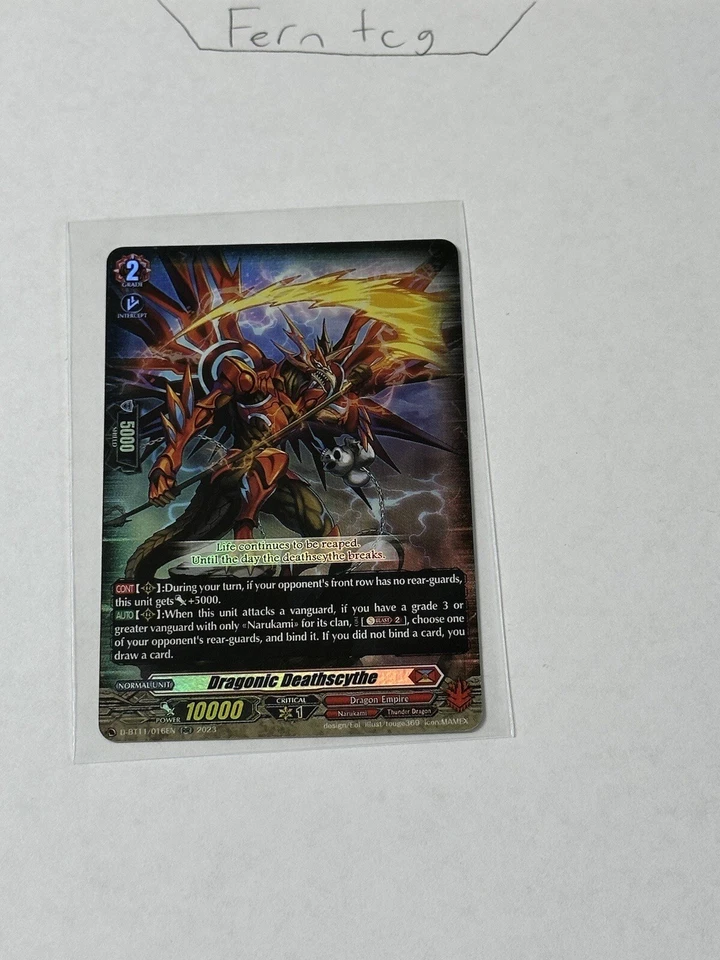 Cardfight Vanguard Dragonic Deathscythe Double Rare NM Ships Same Day - Image 1 of 1