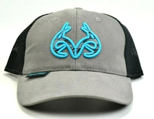 Outdoor Cap Realtree Black / Gray Antler Meshback Strapback Hat Cap NEW w/tag - Picture 1 of 5