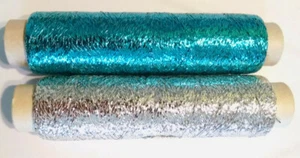 Silver or Teal Blending Filament Needlpoint Embroidery Thread - Picture 1 of 4