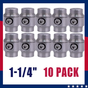 10x 1-1/4" Weld In Tube Connectors Adapter Roll Cage Bungs For .095 & .120 Wall - Foto 1 di 14