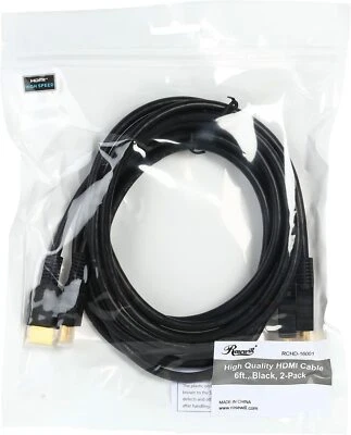 Rosewill - 2 Pack Pellucid HD Series High Speed HDMI Cable - 6 Feet RCHD-16001 - Image 1 of 4