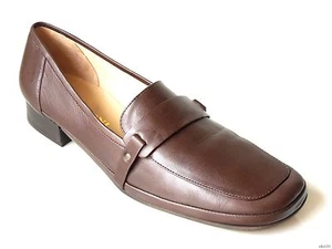 RANGONI dunkelbraune Leder Halbschuhe Flats Schuhe Gr. 11 Made in Italy 'Emmie' - Bild 1 von 2