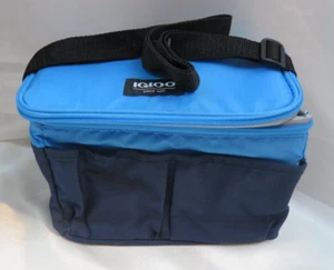 IGLOO Collapse & Cool 6 Dosen Kühltasche vollisoliert blau mit Tasche - Bild 1 von 13