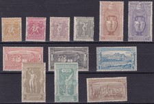 GRECIA 529 * 1896 - I° Olimpiadi, la serie 12 valori molto bella n. 101/112. Cer