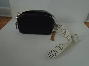 Rae Dunn Black Camera Bag Cross Body Handbag New With Tags - Picture 1 of 6