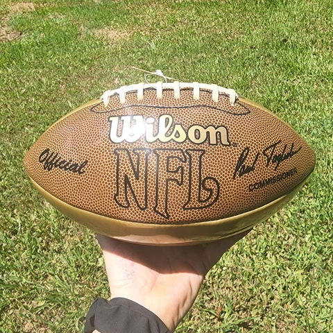 Wilson LE Gold Panel Official NFL Williams #93 Buffalo Bills Autograph Football Cover
