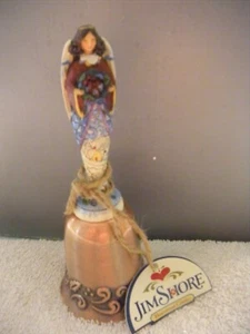 Jim Shore - Heartwood Creek -WINTER ANGEL COPPER BELL - Picture 1 of 1