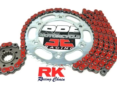 Red 2001-06 Suzuki GSXR1000 RK 530 GXW 18/42 Extended 150 Chain and Sprocket Kit - Image 1 of 4