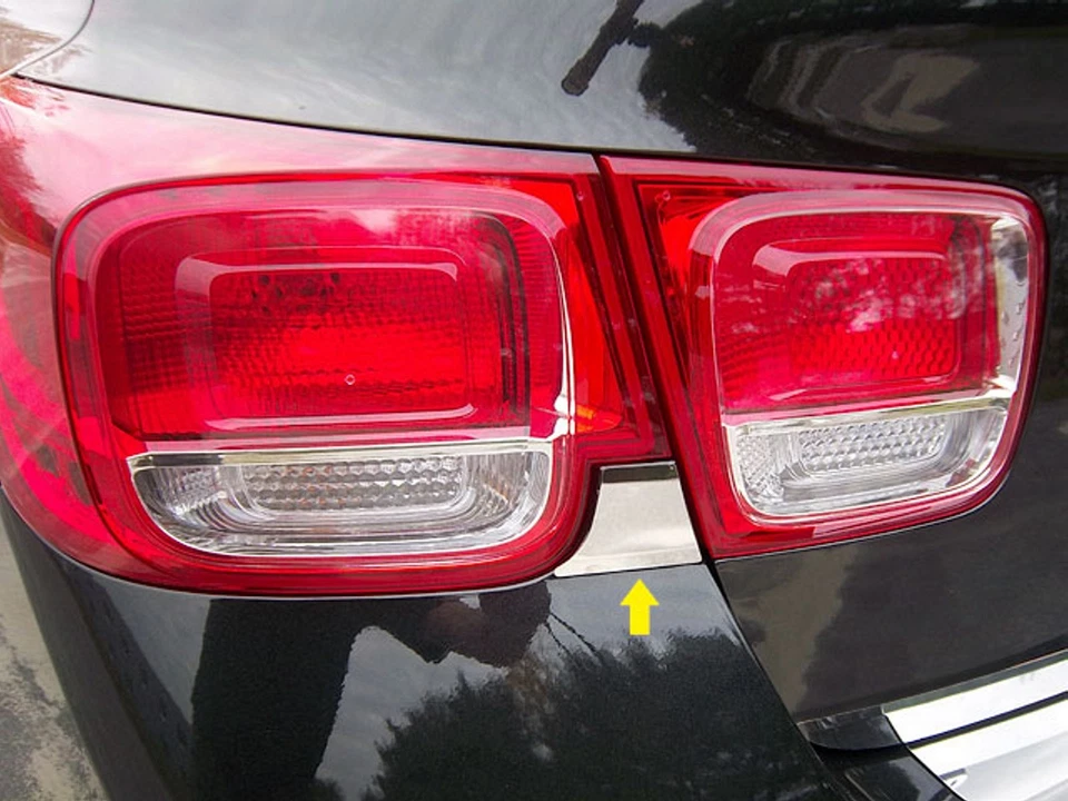 2013-2015 CHEVROLET MALIBU 2 Piece Stainless Steel Trunk Hatch Accent Trim - Image 1 of 1