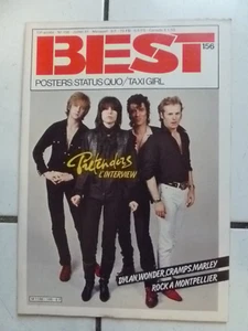 Magazine BEST n° 156  /  JUIL   1981   + POSTER  STATUS QUO  /  TAXI GIRL - Imagen 1 de 3
