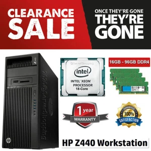HP Z440 E5-2695 v4 64GB@2400 240GB SSD + 4TB Quadro K600 Win 11 Pro - Afbeelding 1 van 11