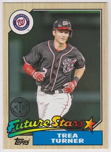 Trea Turner 2017 Topps 30 aniversario #87-18 Future Stars Los Angeles Dodgers - Imagen 1 de 3