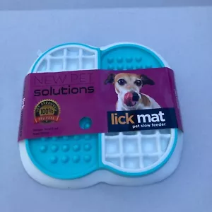 New Pet Solutions Lick Mat Pet Slow Feeder Textured Food Tray For Dogs & Cats - Picture 1 of 3