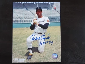 Orlando Cepeda Autograph Signed 8 X 10 photo Atlanta Braves HOF 99 - Picture 1 of 1