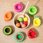 Montessori Toys Wooden Balls in Cups Fine Motor Skill Toys with Cups and Balls