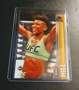 #13/25 Angela Hill Gold Parallel Rookie Card 2015 Topps UFC Champions mma - Picture 1 of 2